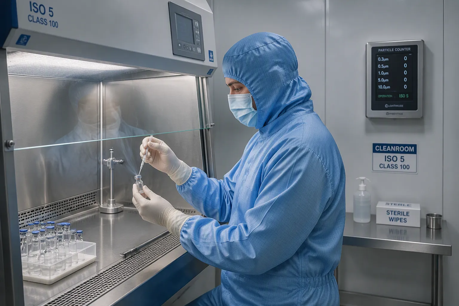 متى تكون غرفة الأبحاث ISO 5 مطلوبة؟